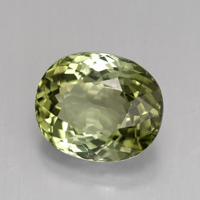 Tormalina naturale verde da 4,12 ct, taglio ovale, VVS