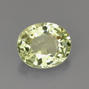 Tormalina naturale verde da 1,16 ct, taglio ovale, IF