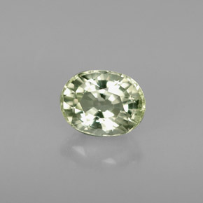 Tormalina naturale verde da 1,10 ct, taglio ovale, VS