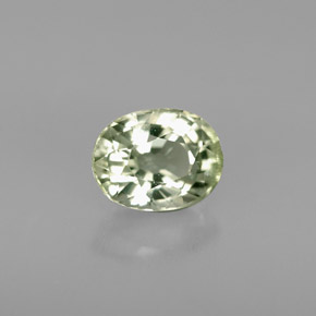 Tormalina naturale verde da 1,10 ct, taglio ovale, VS