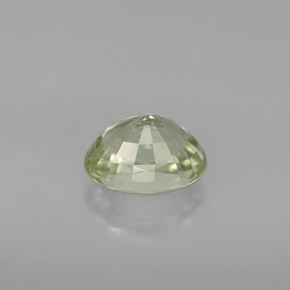 Tormalina naturale verde da 1,10 ct, taglio ovale, VS
