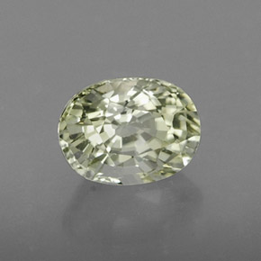 Tormalina naturale verde da 1,15 ct, taglio ovale, IF