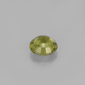 Tormalina naturale verde da 0,75 ct, taglio rotondo, VVS-VS