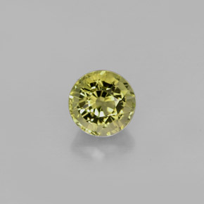 Tormalina naturale verde da 0,86 ct, taglio rotondo, VVS