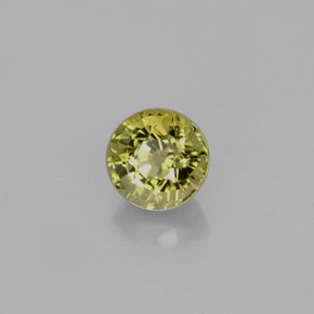 Tormalina naturale verde da 0,86 ct, taglio rotondo, VVS