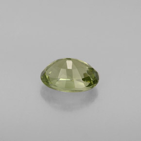 Tormalina naturale verde da 0,95 ct, taglio ovale, VVS