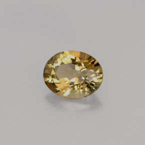 Tormalina naturale marrone da 0,82 ct, taglio ovale, VVS