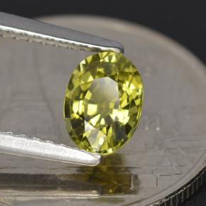 Tormalina naturale verde da 0,79 ct, taglio ovale, VVS