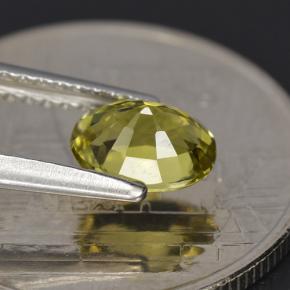 Tormalina naturale verde da 0,79 ct, taglio ovale, VVS