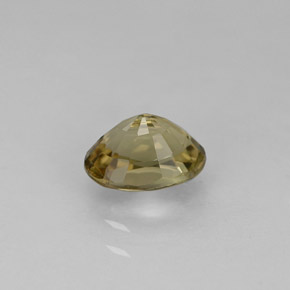 Tormalina naturale giallo da 0,89 ct, taglio ovale, VVS