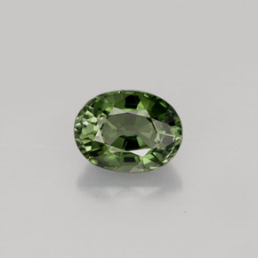 Tormalina naturale verde da 1,01 ct, taglio ovale, VS