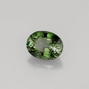 Tormalina naturale verde da 1,01 ct, taglio ovale, VS