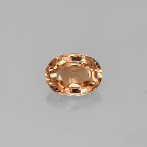 Tormalina naturale giallo da 0,87 ct, taglio ovale, VVS