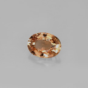 Tormalina naturale giallo da 0,87 ct, taglio ovale, VVS
