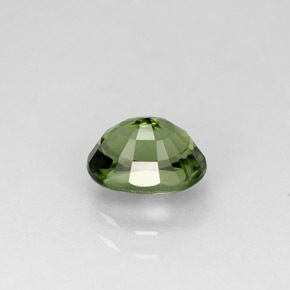 Tormalina naturale verde da 1,11 ct, taglio ovale, VVS