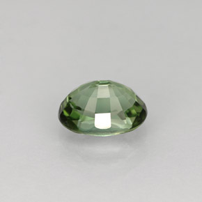 Tormalina naturale verde da 1,08 ct, taglio ovale, VVS