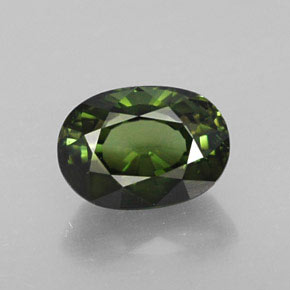 Tormalina naturale verde da 1,09 ct, taglio ovale, VVS