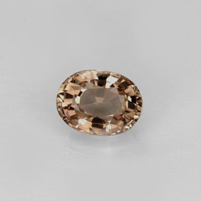 Tormalina naturale marrone da 1,03 ct, taglio ovale, VVS-VS