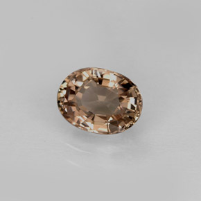 Tormalina naturale marrone da 1,03 ct, taglio ovale, VVS-VS