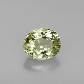 Tormalina naturale verde da 0,80 ct, taglio ovale, IF