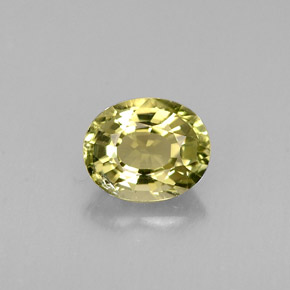 Tormalina naturale verde da 0,73 ct, taglio ovale, VS