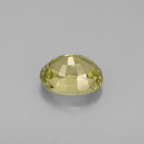 Tormalina naturale verde da 0,73 ct, taglio ovale, VS