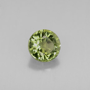 Tormalina naturale verde da 0,86 ct, taglio rotondo, VVS