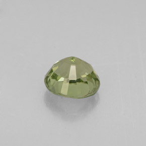 Tormalina naturale verde da 0,86 ct, taglio rotondo, VVS