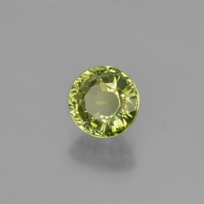 Tormalina naturale verde da 0,79 ct, taglio rotondo, VVS