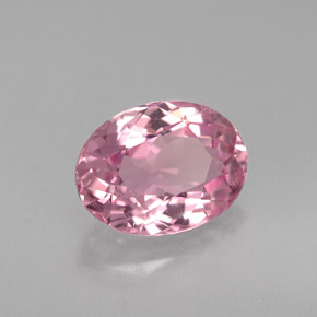 Tormalina naturale rosa da 2,17 ct, taglio ovale, VS-SI