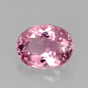 Tormalina naturale rosa da 1,85 ct, taglio ovale, VS-SI