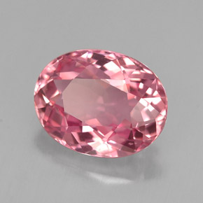Tormalina naturale rosa da 2,07 ct, taglio ovale, VVS-VS