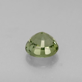 Tormalina naturale verde da 0,81 ct, taglio rotondo, VVS-VS