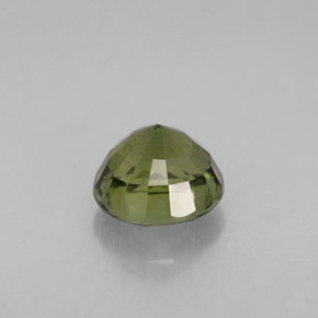 Tormalina naturale verde da 1,28 ct, taglio rotondo, VS