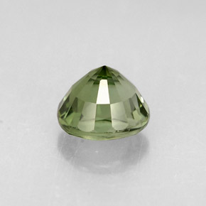 Tormalina naturale verde da 0,86 ct, taglio rotondo, VVS-VS