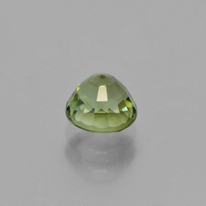 Tormalina naturale verde da 0,93 ct, taglio rotondo, VS