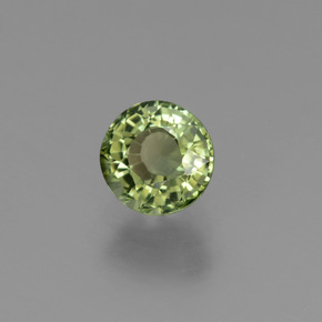 Tormalina naturale verde da 0,84 ct, taglio rotondo, VVS