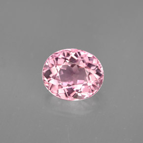 Tormalina naturale rosa da 1,74 ct, taglio ovale, IF