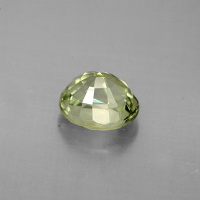 Tormalina naturale verde da 0,87 ct, taglio ovale, VVS