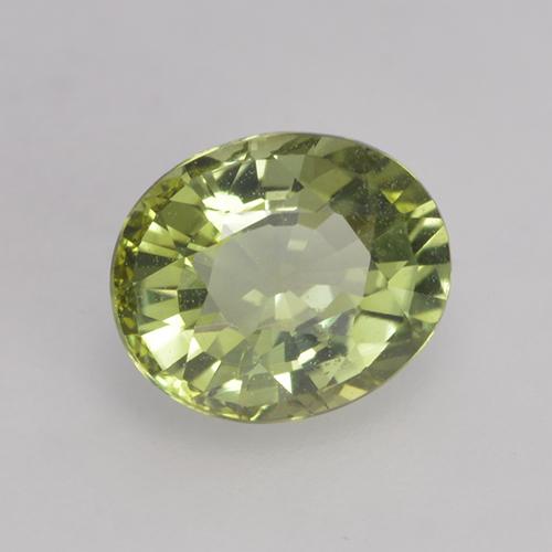 Tormalina naturale verde da 0,79 ct, taglio ovale, VVS