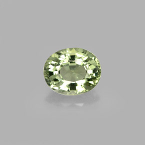 Tormalina naturale verde da 0,77 ct, taglio ovale, VVS