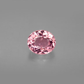 Tormalina naturale rosa da 1,55 ct, taglio ovale, VS