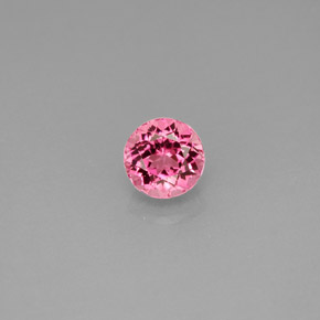 Tormalina naturale rosa da 0,72 ct, taglio rotondo, VVS-VS