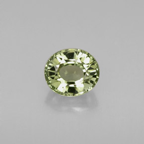 Tormalina naturale verde da 0,79 ct, taglio ovale, IF