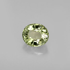 Tormalina naturale verde da 0,79 ct, taglio ovale, IF