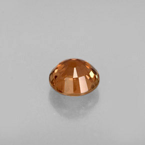 Tormalina naturale arancione da 0,68 ct, taglio rotondo, VS