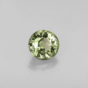 Tormalina naturale verde da 0,73 ct, taglio rotondo, VVS