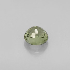 Tormalina naturale verde da 0,73 ct, taglio rotondo, VVS