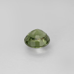 Tormalina naturale verde da 0,75 ct, taglio rotondo, VVS