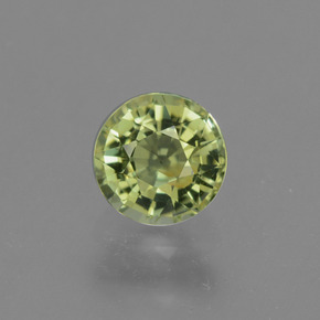 Tormalina naturale verde da 0,82 ct, taglio rotondo, VVS-VS